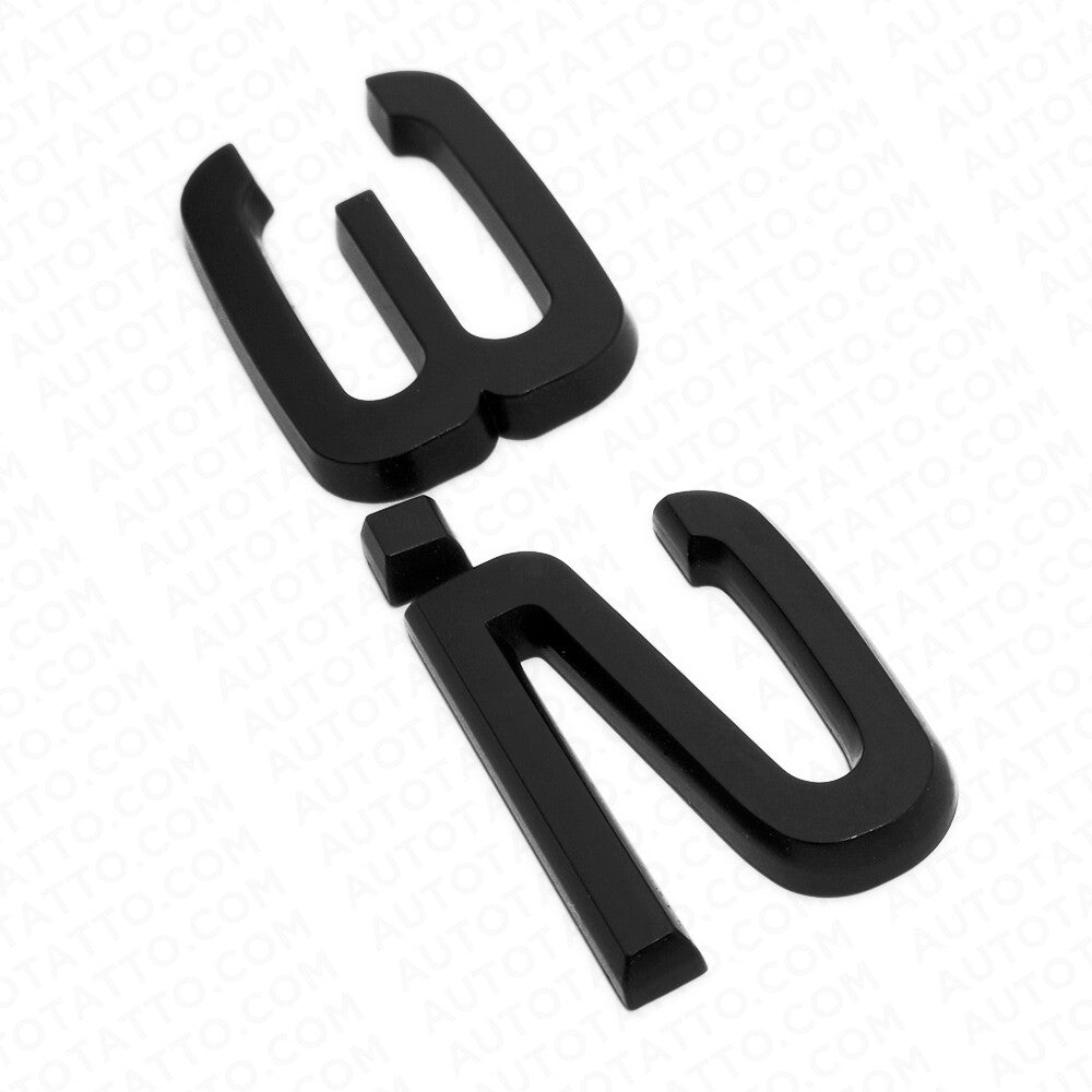 Audi Car Rear Trunk Deck Lid 3.2 Nameplate Emblem Badge Matte Black Sline