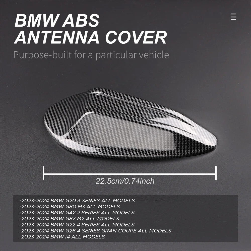23-24 BMW G20 G80 G22 G26 G42 G87 G82 i4 Carbon Fiber Style Antenna Shark Cover