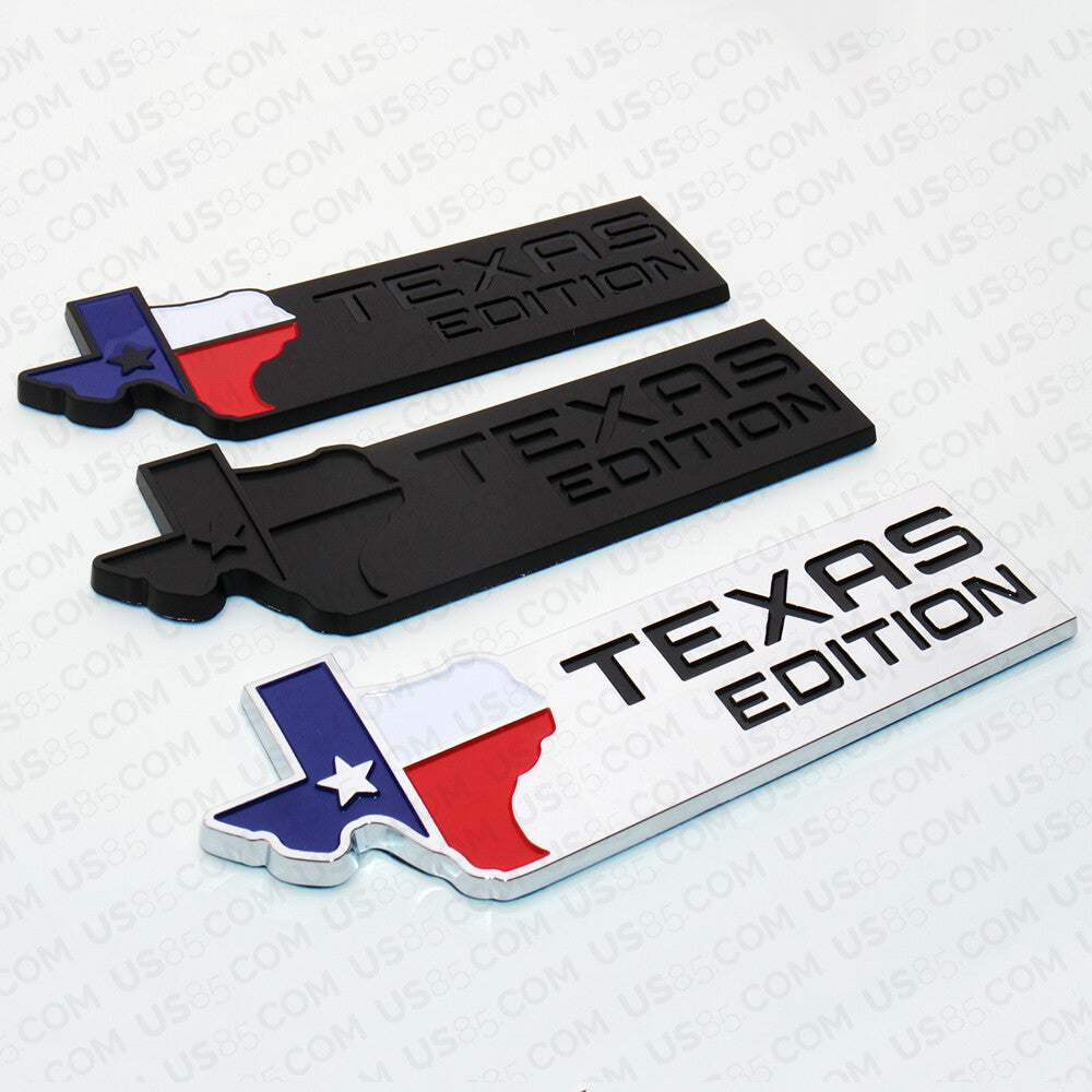 3D Blackout TEXAS Edition Logo Emblem Badge Stickers For GM Decoration TEAS