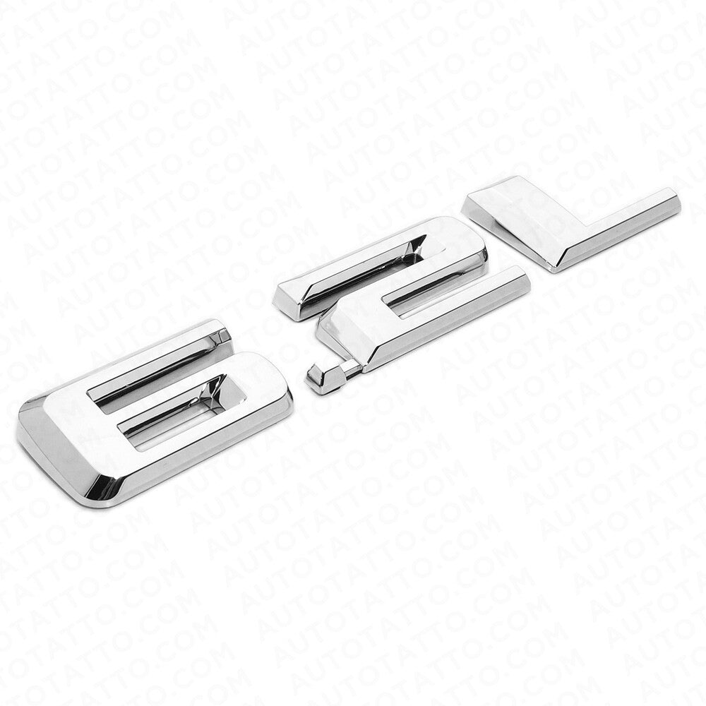 2x 19-22 OEM Chrome Chevy Silverado 1500 6.2L Hood Letter Logo Emblem Badge Z71