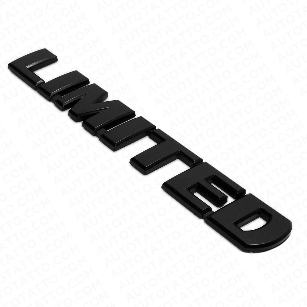 For Highlander Sienna RAV4 Limited Letter Rear Liftgate Emblem Badge Matte Black