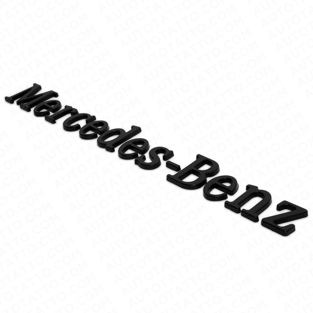 Mercedes-Benz Letter Emblem 3D Logo Nameplate Badge Decoration AMG Sport Black