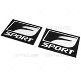 2x Lexus F-Sport Auto Car SUV Aluminum Badge Emblem Interior Exterior Decoration
