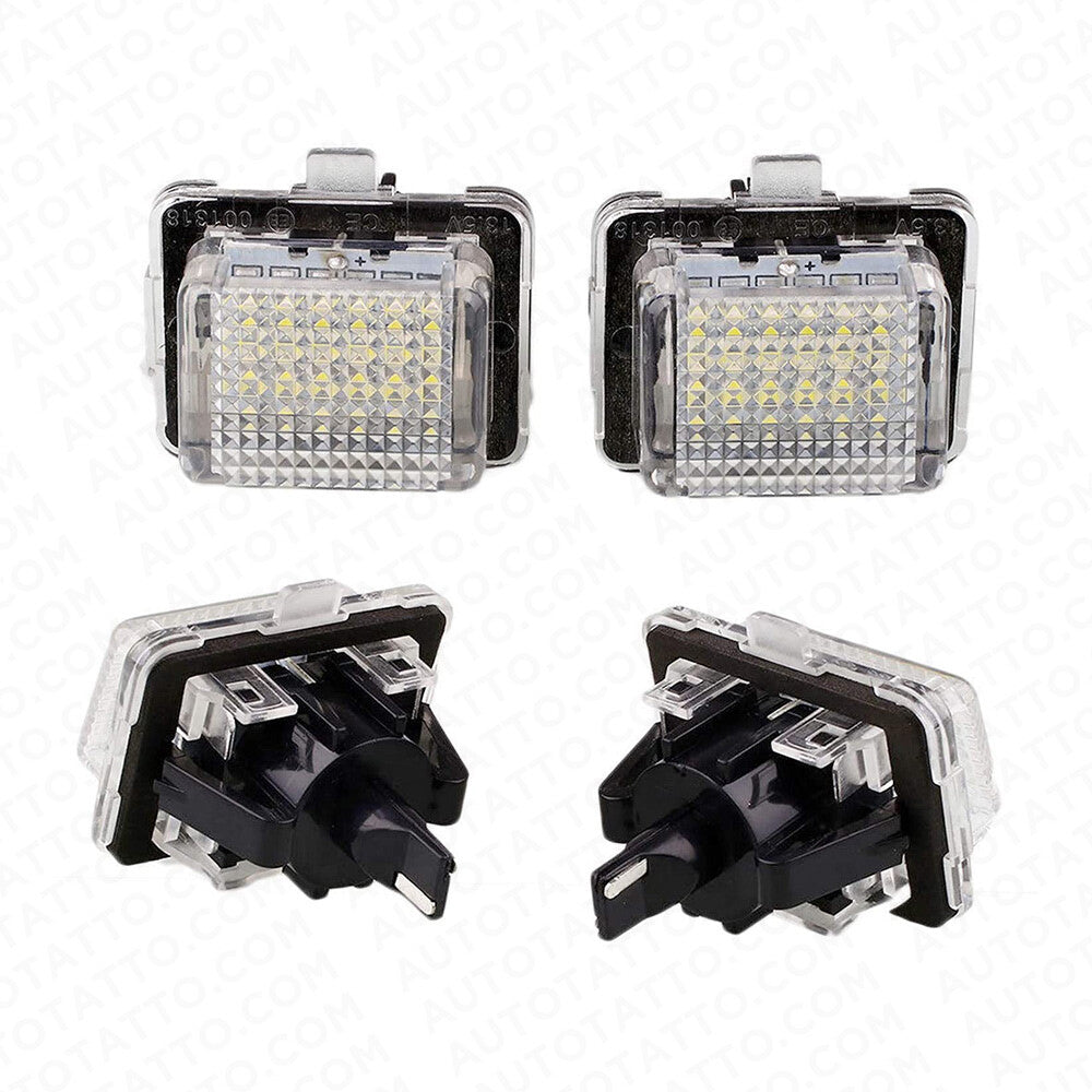 2x No Error LED License Plate Light Bulbs White For Mercedes Benz W204 W212 W221