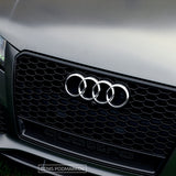 For Audi OEM Chrome Front Grille Rings Badge Logo Emblem Q3 Q5 SQ5 Q7 A6 A7 S7
