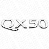For Infiniti QX50 Rear Liftgate Logo Letter Badge Emblem Nameplate Silver Chrome