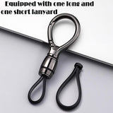 Universal Keychain Simplicity Key Ring Clip Double layer buckle Car Auto Unisex