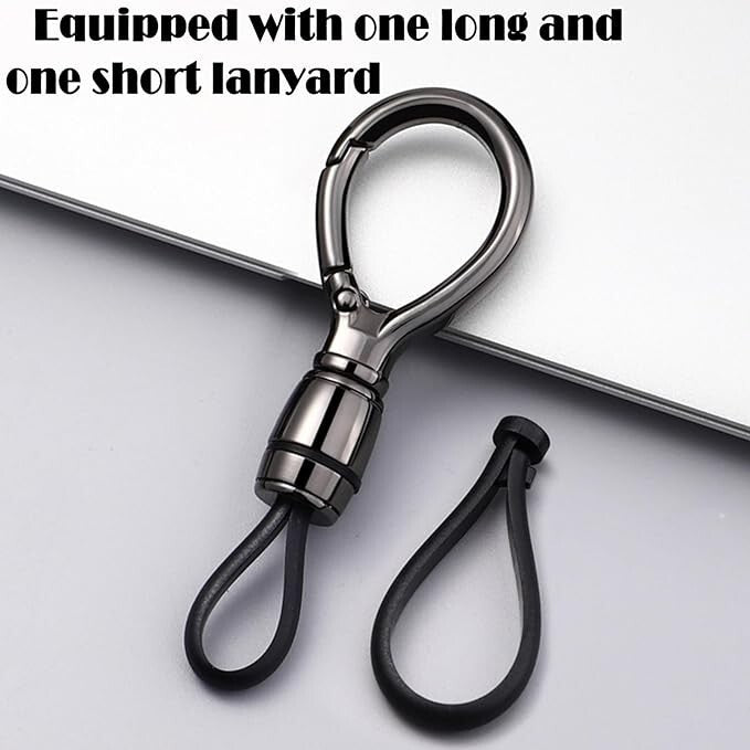 Universal Keychain Simplicity Key Ring Clip Double layer buckle Car Auto Unisex