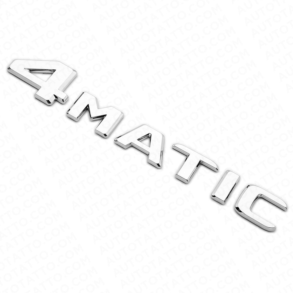 17+ OEM ABS 4 Matic Emblem 3D Chrome Trunk Logo Badge Decoration AMG Modified