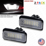 2x No Error LED License Plate Lights For Mercedes-Benz W203 W211 W219 R171 CLS