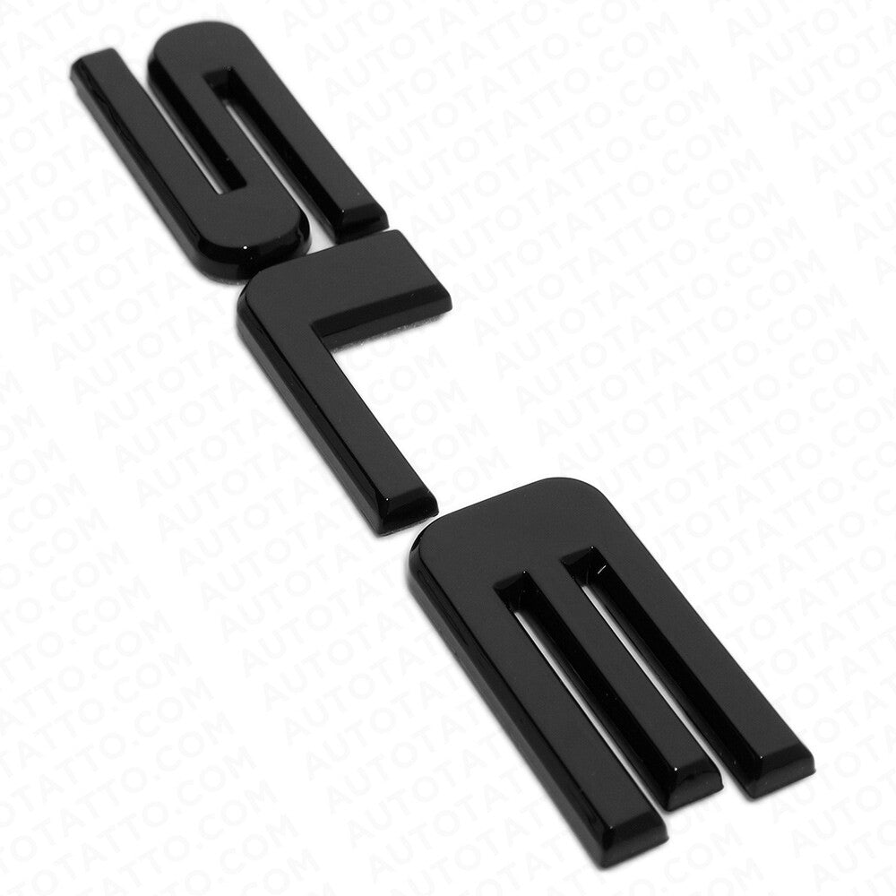 GMC SLE Tailgate Liftgate Door Letter Nameplate Emblem Logo Badge Gloss Black
