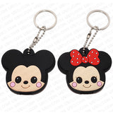 Universal 3D PVC Silicone Cute Cartoon Key Identifier Label Cap Cover Keychain