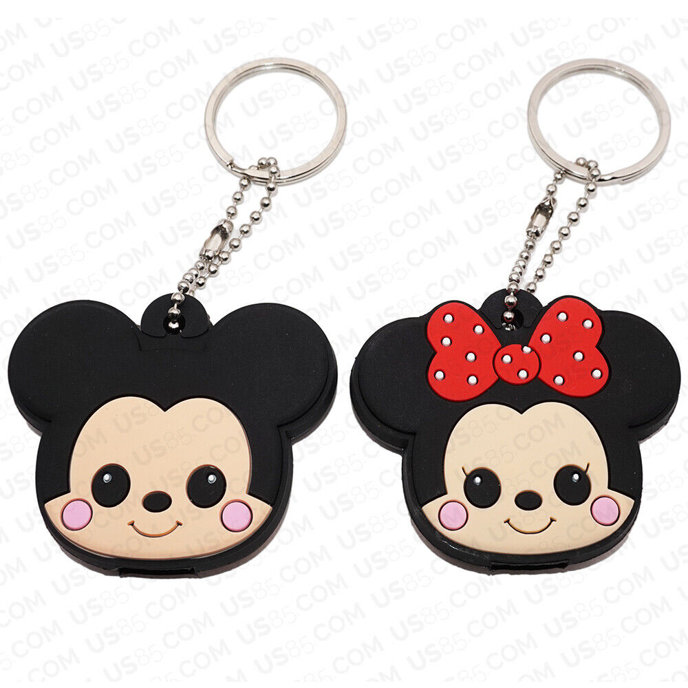 Universal 3D PVC Silicone Cute Cartoon Key Identifier Label Cap Cover Keychain