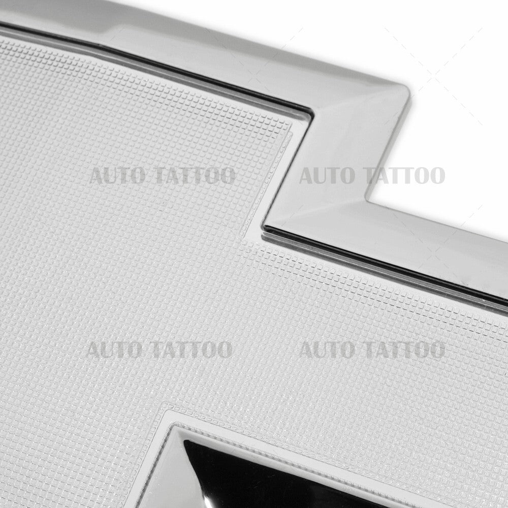 16-19 Chevy Silverado 1500 Front Grille & Tailgate Logo Emblem Chrome Silver