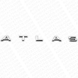 18-24 VW Atlas Rear Liftgate Hatch Lid Letter Nmaeplate Badge Emblem Chrome