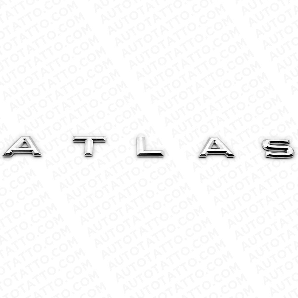 18-24 VW Atlas Rear Liftgate Hatch Lid Letter Nmaeplate Badge Emblem Chrome