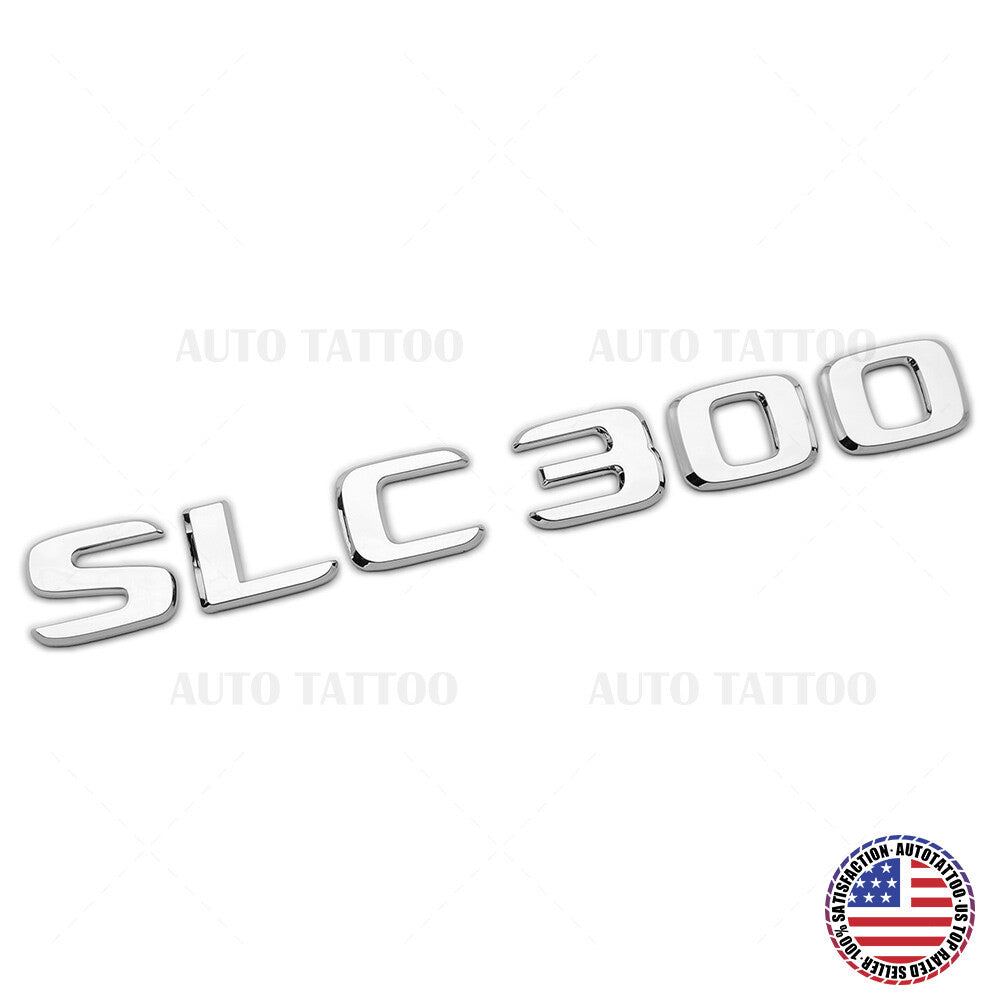 Mercedes SLC 300 Rear Letter Emblem Trunk Lid Logo Badge AMG Sport OEM Chrome