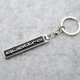 Audi Ring Quattro Nameplate Fashion 3D Car Sport Key Fob Keychain Gift Decorate