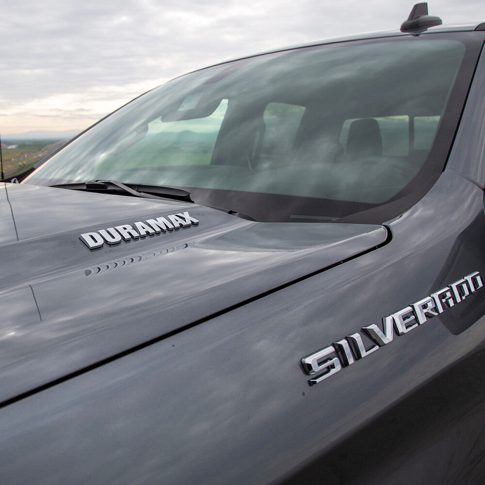 OEM Chrome Chevy Silverado 1500 Duramax Hood Letter Logo Emblem Badge Trucks