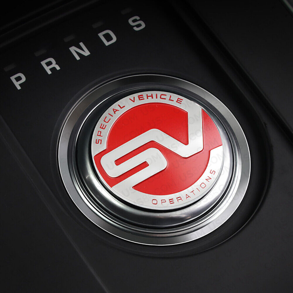 Aluminum Alloy Central Control Knob SV Special Vehicle Operation Decal Sticker
