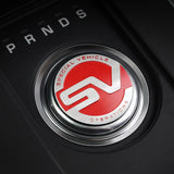 Aluminum Alloy Central Control Knob SV Special Vehicle Operation Decal Sticker