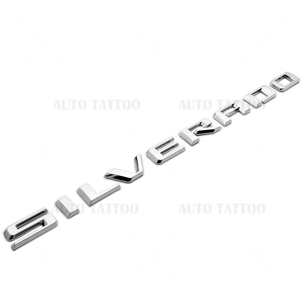 19-21 OEM Chrome Silverado Custom 1500 Tailgate Letter Logo Emblem Badge Z71