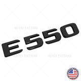 17+ Mercedes E550 Letter Emblem Trunk Nameplate Logo Badge AMG Sport Gloss Black
