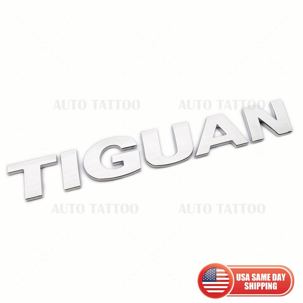 12-18 Volkswagen Tiguan Rear Truck Boot Lid Nmaeplate Badge Emblem Chrome