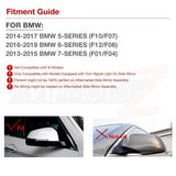 BMW 5 6 7 Series F10 F11 Side Mirror Sequential Blink Turn Signal Light Smoked