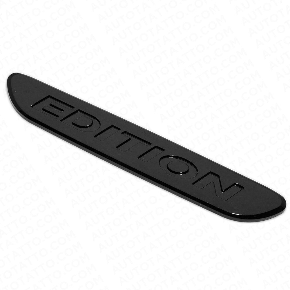 2x 3D Edition Fender Marker Car AMG Logo Badge Emblem Sport Decoration Black