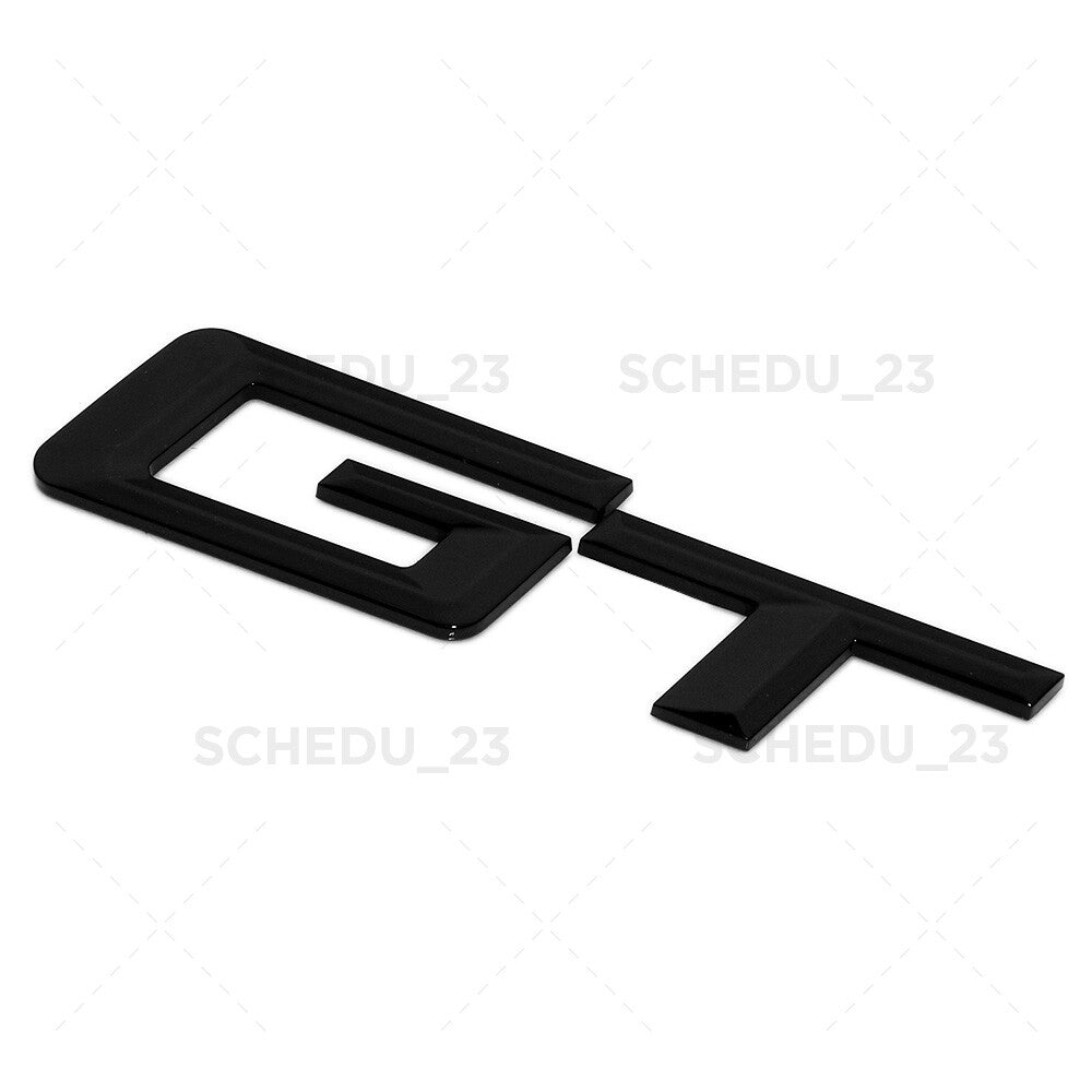 18+ Gloss Black GT Letter Emblem Badge Trunk Lid M Sport 6 Series Performance