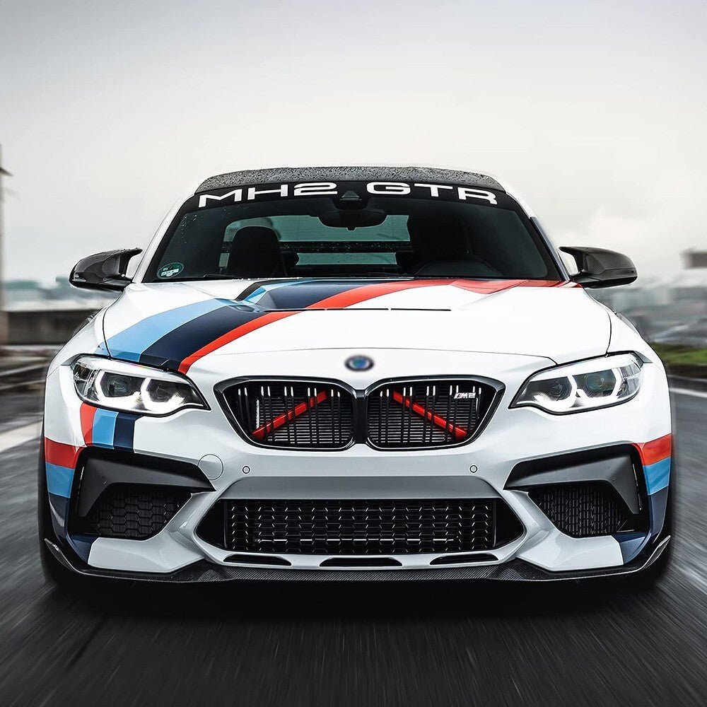 For BMW F31 F30 220i G20 Front Grille Bar V Brace Insert Trim Strips Cover Red