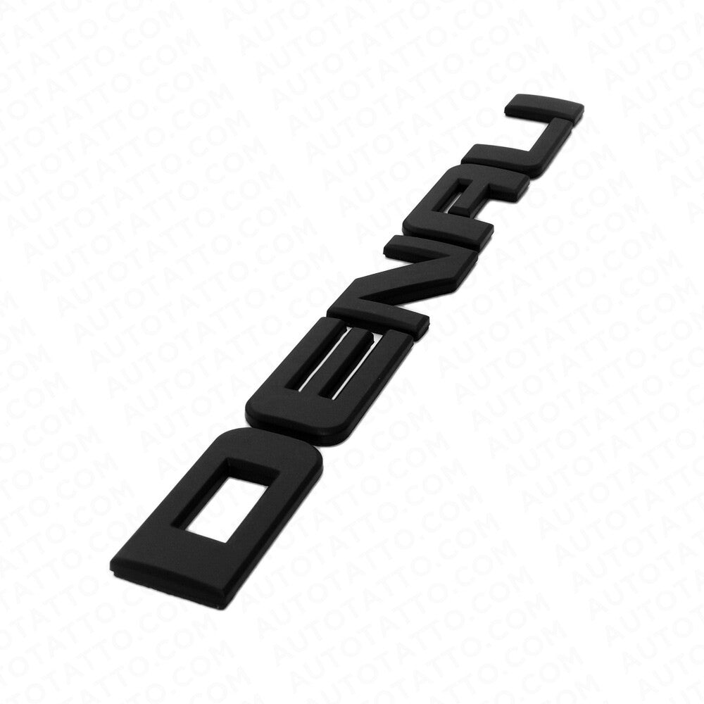 2x Denali Door Tailgate Letter Nameplate Emblem HD Badge GMC 3D HD - Matte Black