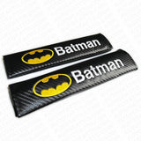 Batman Sport Carbon Seat Belt Cover Safety Shoulder Strap Cushion Pad Harness