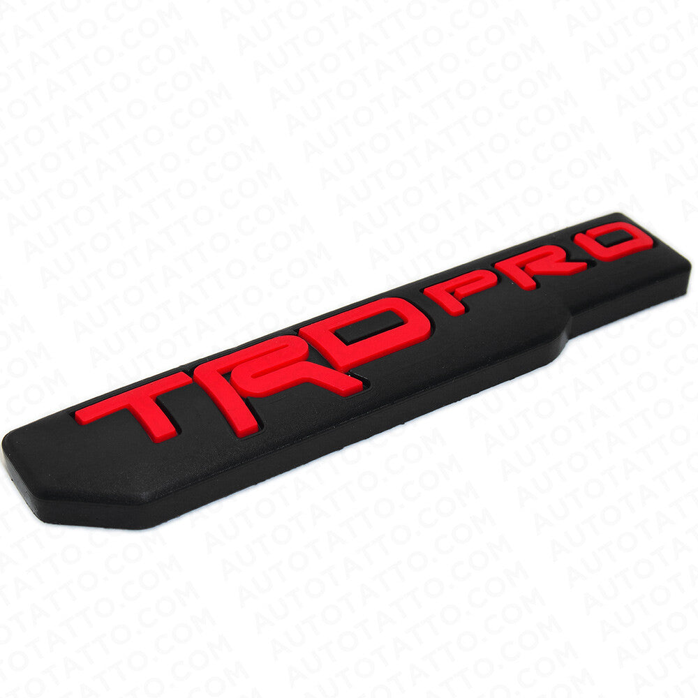 2x Mini TRD Pro Fender Door Tailgate Badge Logo Emblem Silicone Decoration Sport