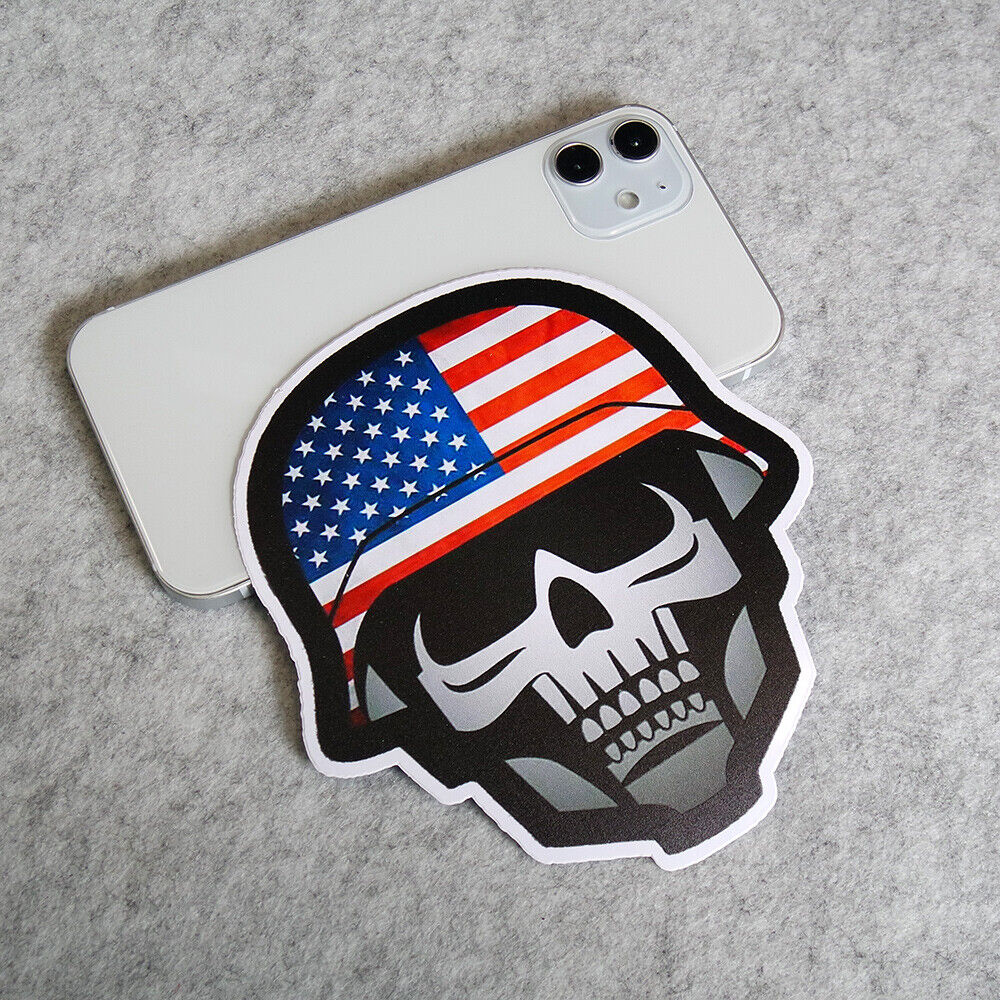 USA Skeleton American Soldier Sticker Decal Home Car Truck Door Window Decorate
