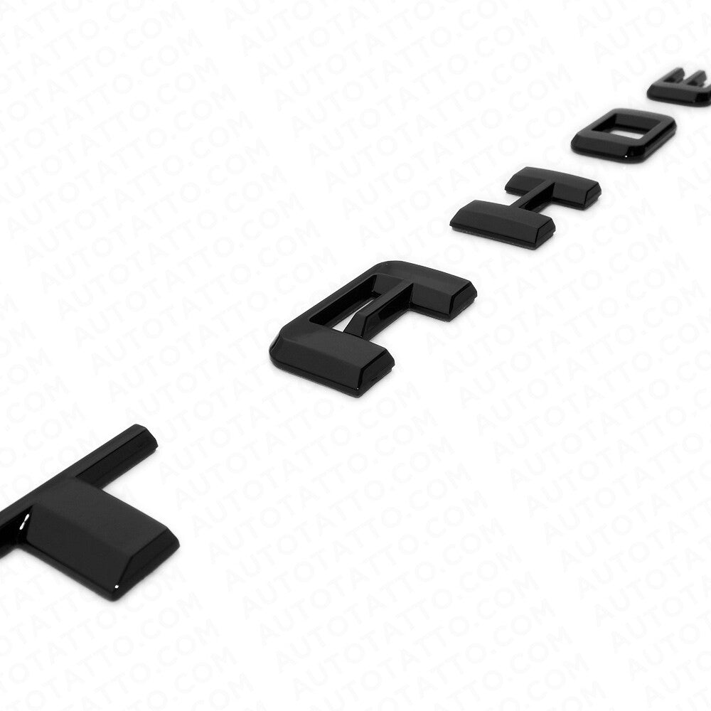2021+ Chevy Tahoe Gloss Black Liftgate Vehicle Nameplate Emblem Sport Decorate