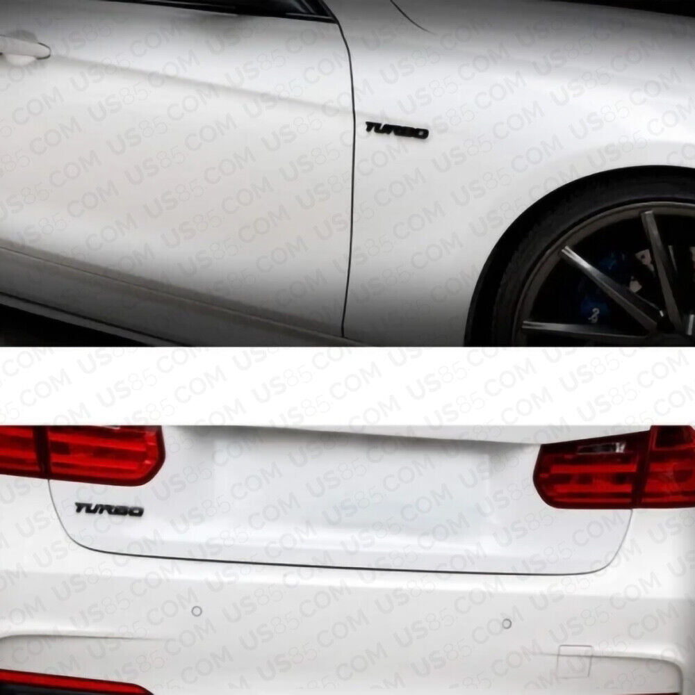 Universal 3D Fashion Waterproof Metal Turbo Car Decal Sticker Auto Decoration