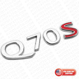 For Infiniti Q70S Rear Trunk Letter Badge Emblem Nameplate Sport Silver Chrome