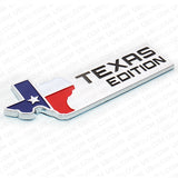 3D Chrome TEXAS Edition Logo Emblem Badge Stickers For GM GMC Decoration TEAS