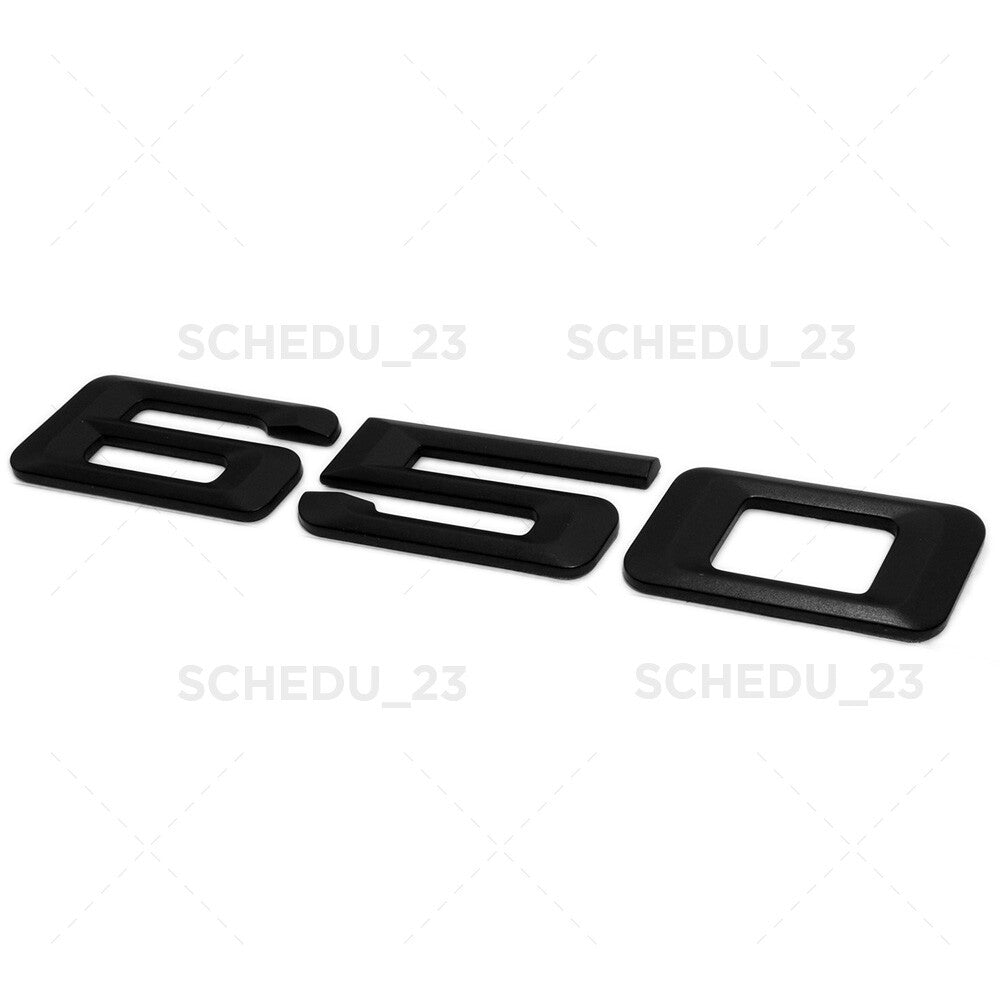 12-19 Matte Black BMW 650i Emblem Badge Trunk Lid M Performance F06 F12 F13