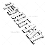 Tesla Rear Chinese 特斯拉 3D Decal Nameplate Logo Badge Emblem Decorate Chrome