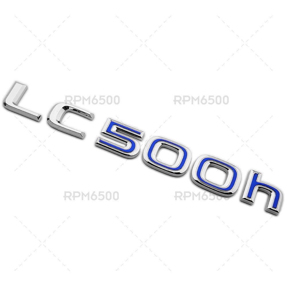 Lexus Trunk Rear LC 500h Letter Logo Badge Car Emblem Replace F-Sport OEM Chrome