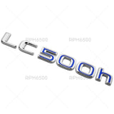 Lexus Trunk Rear LC 500h Letter Logo Badge Car Emblem Replace F-Sport OEM Chrome