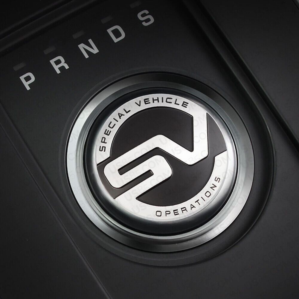Aluminum Alloy Central Control Knob SV Special Vehicle Operation Decal Sticker