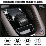 Carbon Fiber Central Control Armrest Decorative Cover Trim For GLE GLS Class