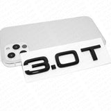 Audi Car Rear Trunk Deck Lid 3.0T Turbo Nameplate Emblem Logo Badge Gloss Black