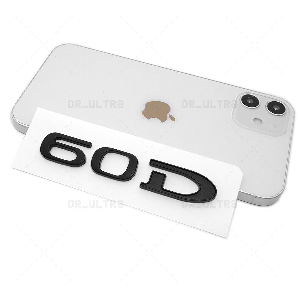 Tesla Rear Liftgate Lid Model 60D Nameplate Logo Badge Emblem Sport Matte Black