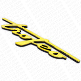 Maserati Ghibli Levante Grecale GT Side Fender Trofeo Emblem Badge Chrome Gold