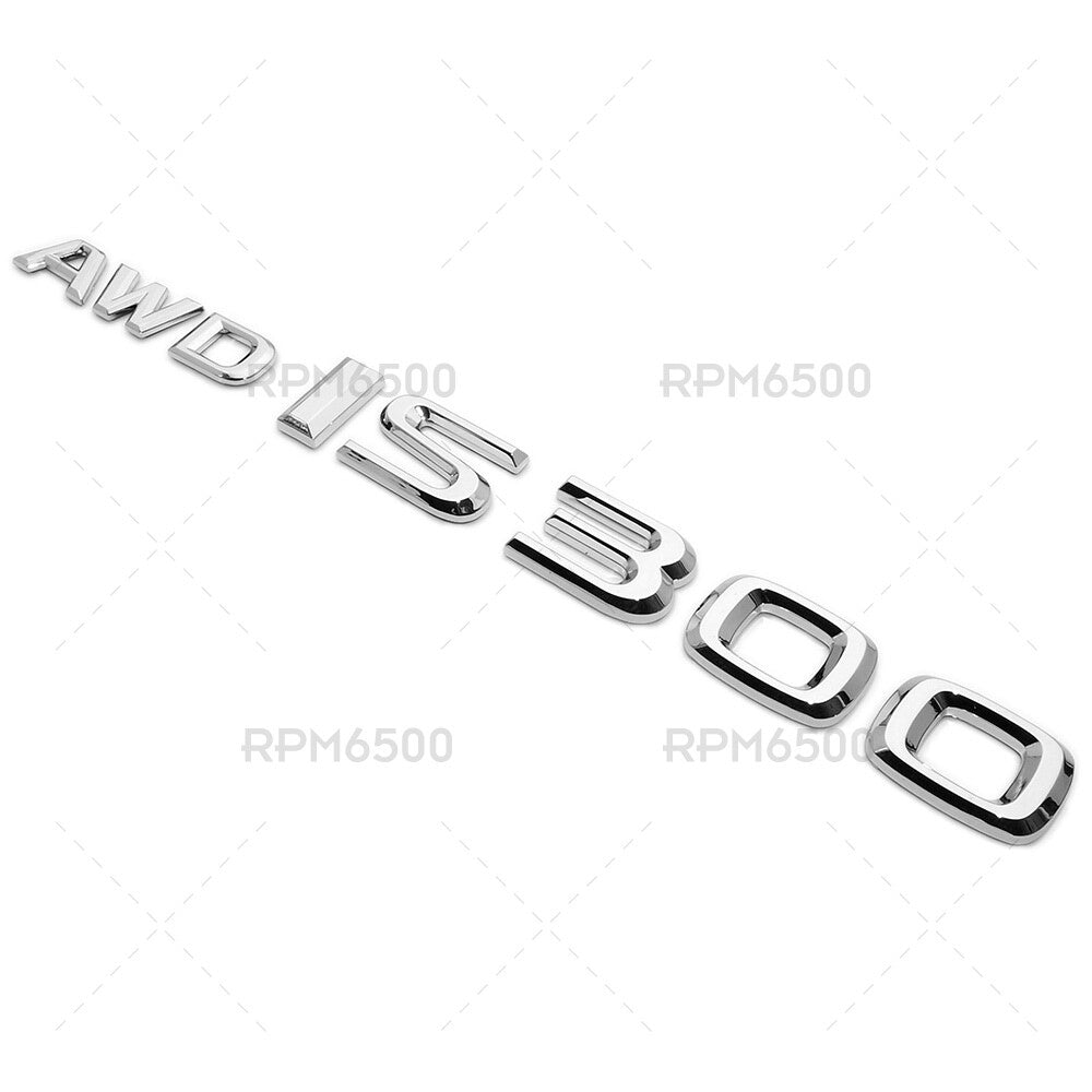 For Lexus Trunk OEM Chrome AWD IS 300 Letter Badge Emblem Car Replace F-Sport